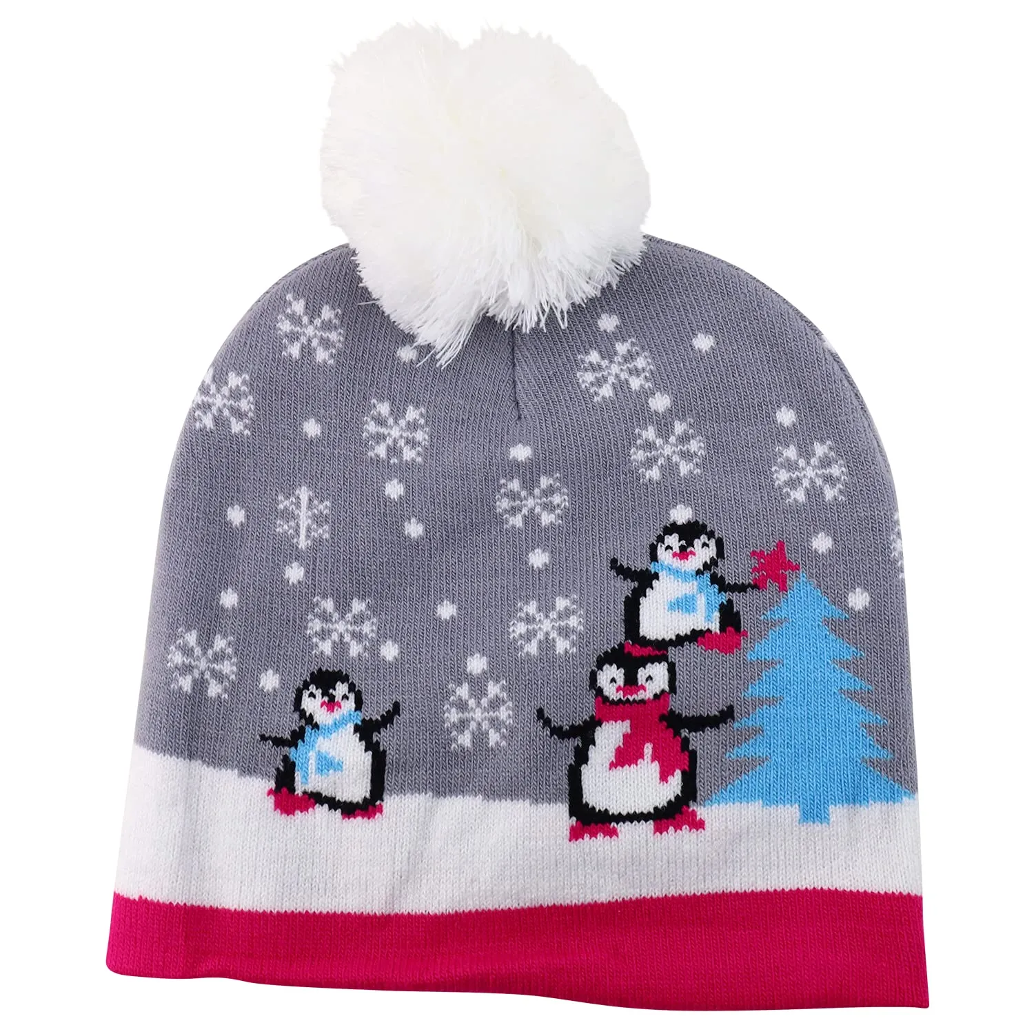 Trendy Apparel Shop 10 Styles Christmas Winter Short Beanies with Pompom