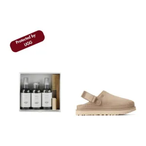 UGG Women Goldenstar Clog Sand   UGG Care Kit Bundle
