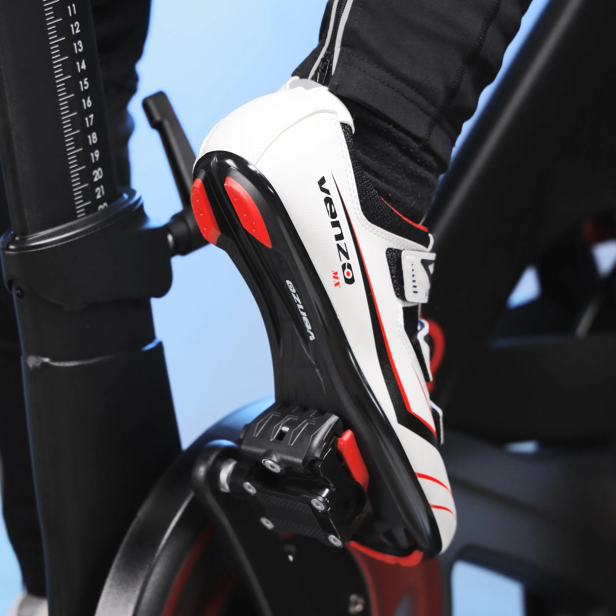 Venzo Bicycle Women's Road Cycling Riding Shoes with 3 Straps - Compatible with Peloton for Shimano SPD & Look ARC Delta - Perfect for Road Racing Bikes - Size 39
