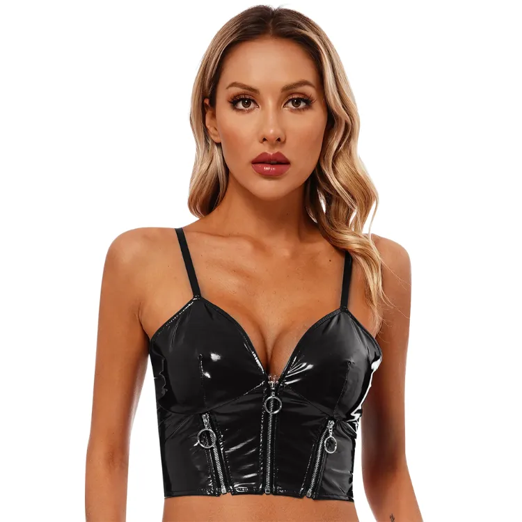 Vinyl Vixen Bold Patent Leather Top