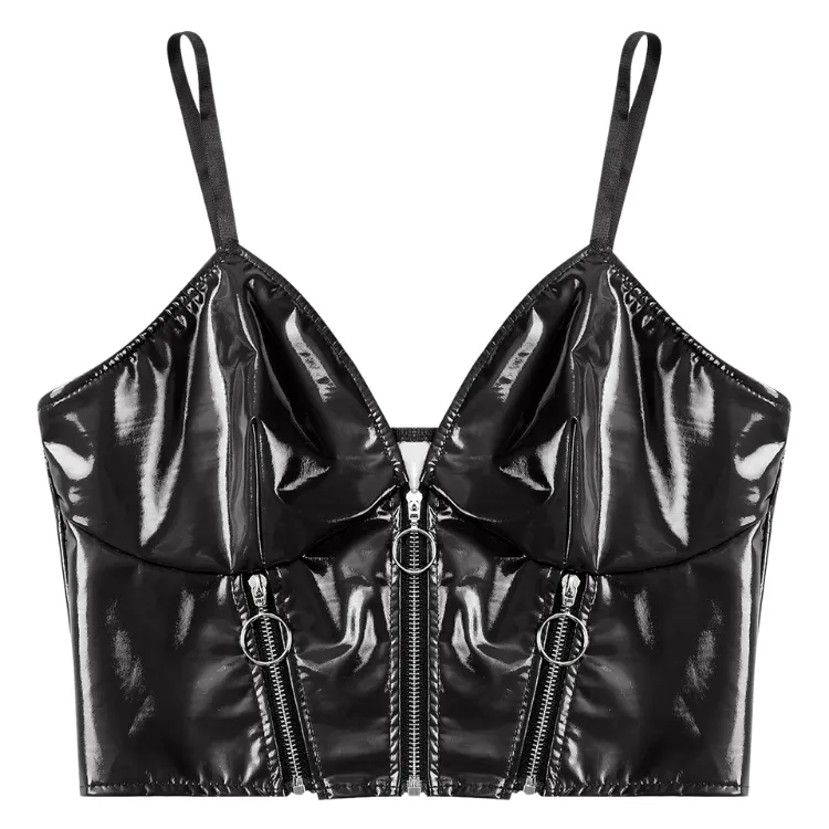 Vinyl Vixen Bold Patent Leather Top