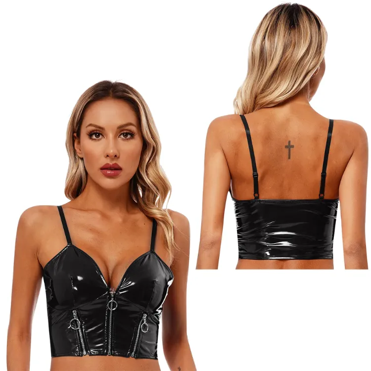 Vinyl Vixen Bold Patent Leather Top