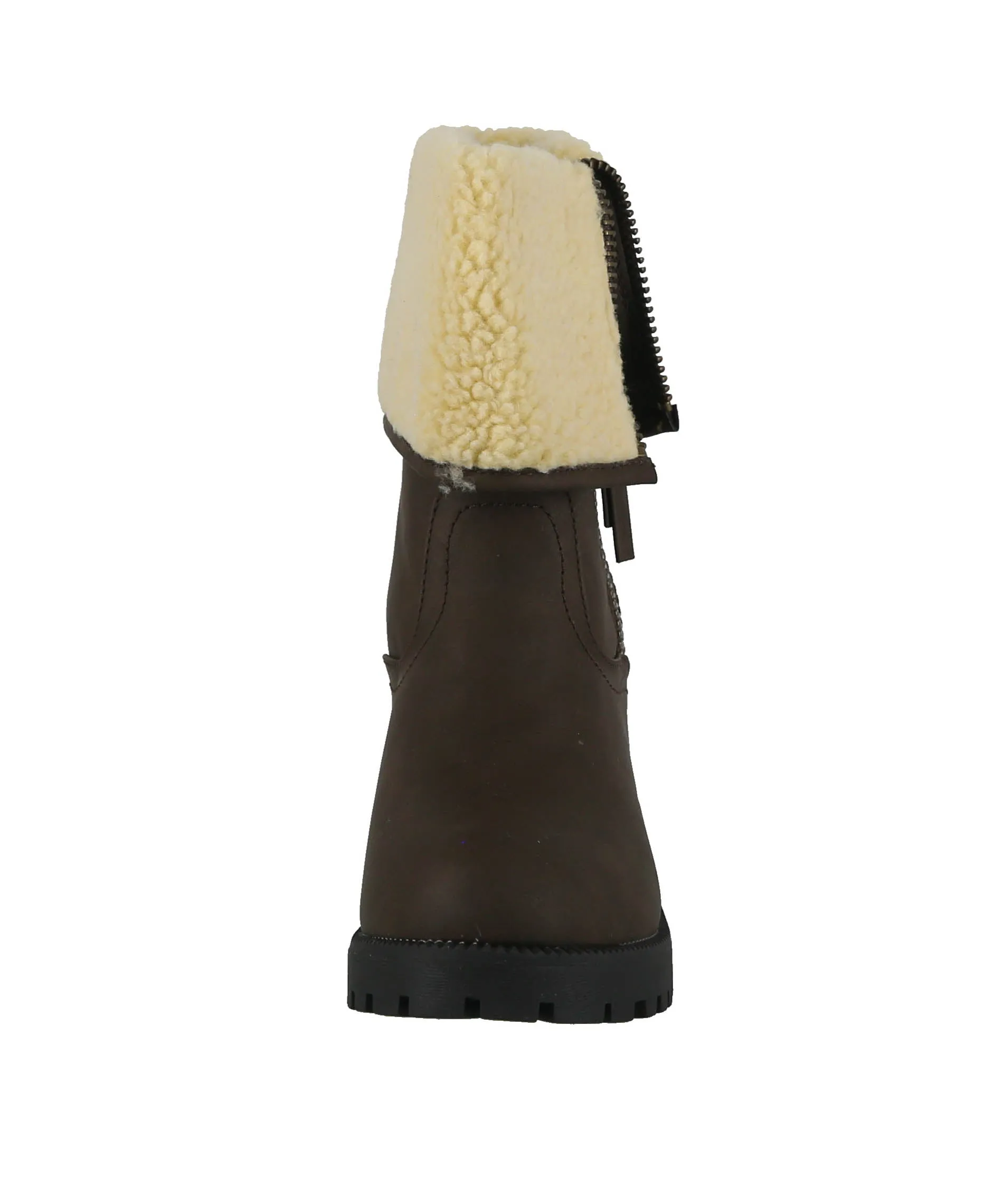 WOMAN'S SHOES COFFEE PU BOOTS REAGAN-01