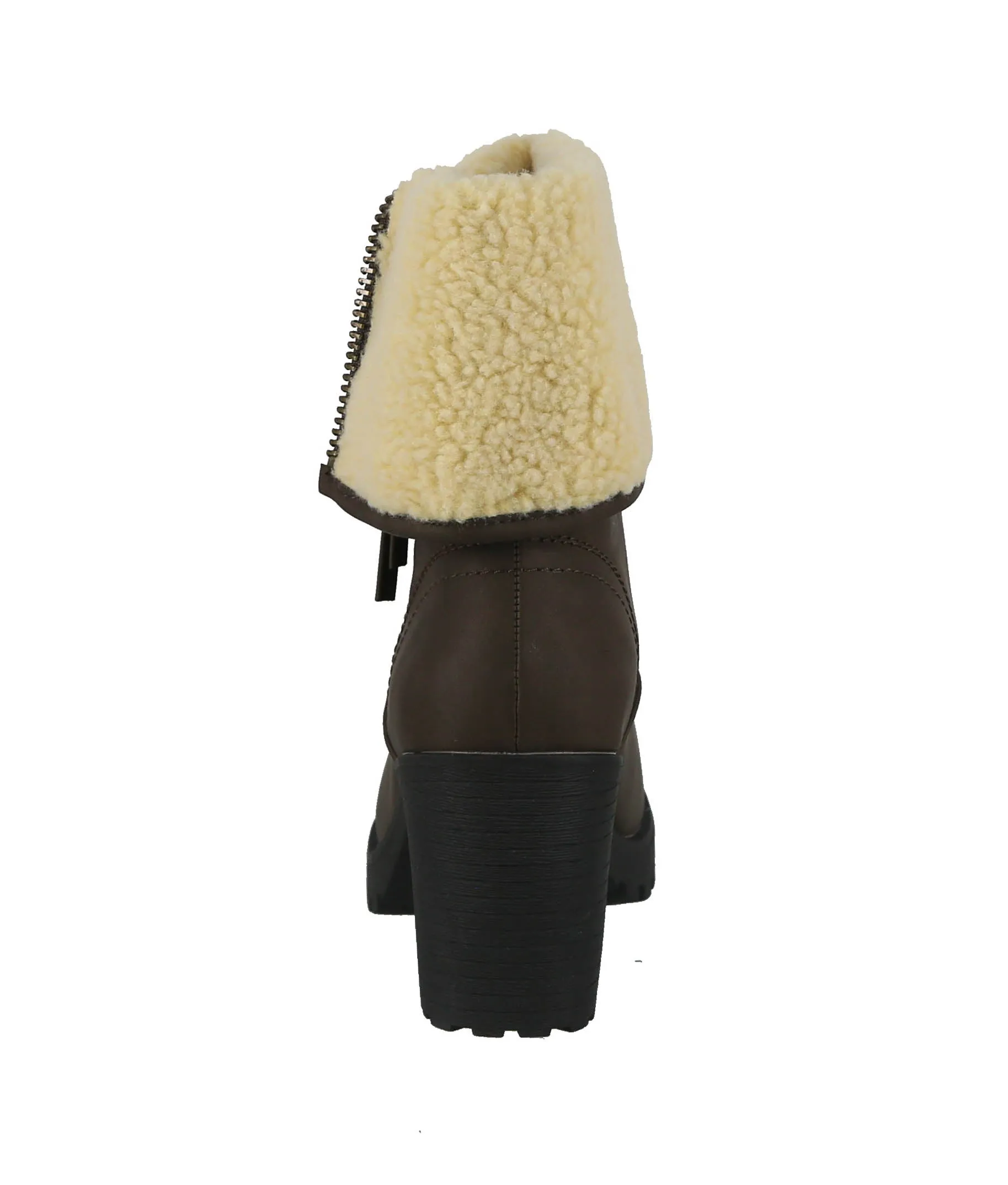 WOMAN'S SHOES COFFEE PU BOOTS REAGAN-01